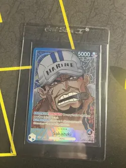 One Piece Card Awakening of New Era OP05-041 Leader Sakazuki Alt Art Parallel - Image 1