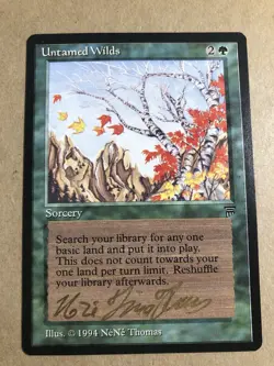 MTG Magic the Gathering Untamed Wilds Legends Card NM Condition Artist Signed - Image 1