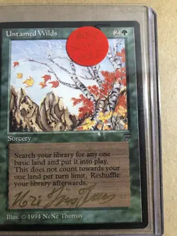 MTG Magic the Gathering Untamed Wilds Legends Card NM Condition Artist Signed - Image 3