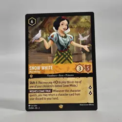 Lorcana Rise of Floodborn Snow White Well Wisher 25/204 Disney Card NM - Image 2