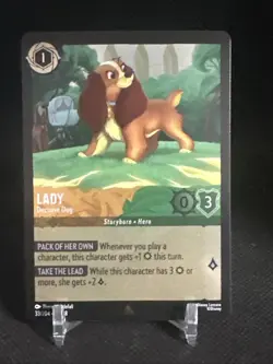 Lady - Decisive Dog 33/204 Reign of Jafar Cold Foil Disney Lorcana TCG - Image 1
