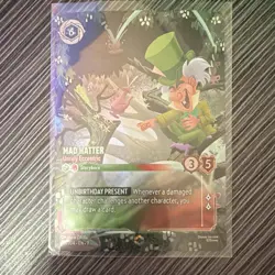 Disney Lorcana Mad Hatter-Unruly Eccentric Enchanted Foil Character 213/204-EN-7 - Image 1