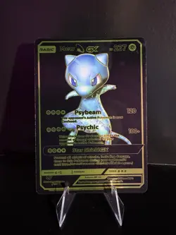 Mew GX Black Foil Fan Art Vinyl Collector Pokemon Card 18/20 Star Shield - Image 1
