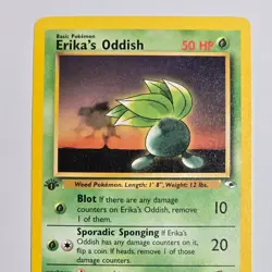2000 Pokemon Gym Heroes Erika's Oddish 78/132 1st Edition WotC Vintage TCG Card - Image 2