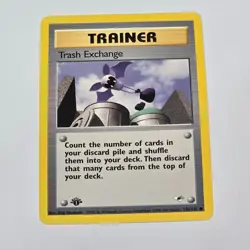 Pokemon TCG Trash Exchange 1st Edition Trainer Card Gym Heroes 126/132 Common - Image 1