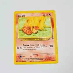 Pokemon Vulpix Neo Destiny 91/105 WOTC 2002 Common TCG Card Masako Yamashita - Image 1