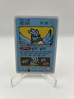 36/50 Artika - Articuno Pokkedo V1 Indonesian Fan Art Pokemon Derpy Parody Card - Image 1