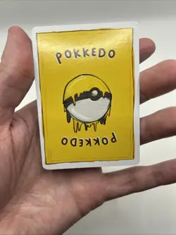 36/50 Artika - Articuno Pokkedo V1 Indonesian Fan Art Pokemon Derpy Parody Card - Image 4