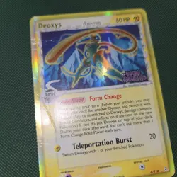 HP Deoxys 6/110 Reverse Holo Stamped Rare EX Holon Phantoms 2006 Pokemon Card - Image 2