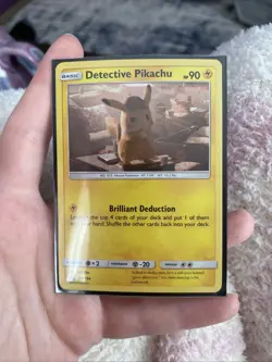 Detective Pikachu Promo SM194 Good Condition Pokemon Trading Card TCG - Image 1