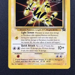 Electabuzz (Movie Promo) 02/53 Wotc Promo Wizards Pokemon Card Near Mint NM - Image 3
