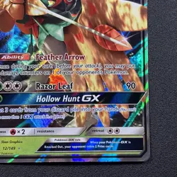 Decidueye GX 12/149 SM Base Set Holo Full Art Pokemon Card Near Mint NM - Image 5