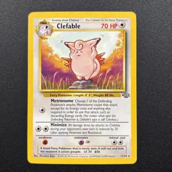 Clefable 17/64 Jungle Regular Non-Holo WOTC Pokemon Card Lightly Played LP - Image 1