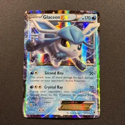 Glaceon EX 20/124 Fates Collide Holo Pokemon Card Near Mint NM - Image 1