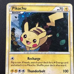 Pikachu HGSS03 Holo 2010 PROMO Pokemon Card LP - Image 2