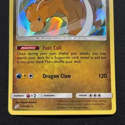 Dragonite 119/181 SM Team Up Holo 2019 Pokemon Card Near Mint NM - Image 3