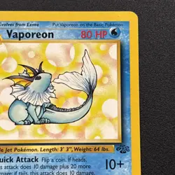 Vaporeon 28/64 Jungle Rare Non-Holo WOTC Wizards 1999 Pokemon Card Near Mint NM - Image 4
