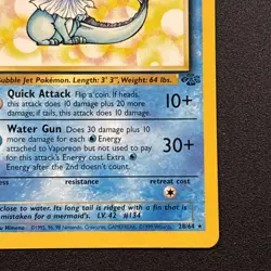 Vaporeon 28/64 Jungle Rare Non-Holo WOTC Wizards 1999 Pokemon Card Near Mint NM - Image 5