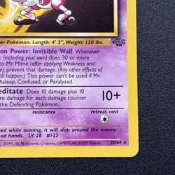 Mr. Mime 22/64 Jungle Rare Non-Holo Wizards 1999 WOTC Pokemon Card Near Mint NM - Image 5