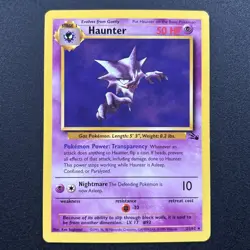 Haunter 21/62 Fossil Rare Non-Holo Wizards 1999 WOTC Pokemon Card LP/NM - Image 1