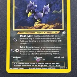 Murkrow 24/111 Neo Genesis Rare Non-Holo Regular Wizards Pokemon Card 2000 LP - Image 3