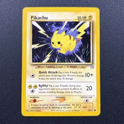 Pikachu 70/111 Neo Genesis Non-Holo Pokemon Card 2000 Gamefreak Near Mint NM - Image 1