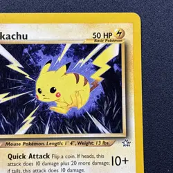 Pikachu 70/111 Neo Genesis Non-Holo Pokemon Card 2000 Gamefreak Near Mint NM - Image 4