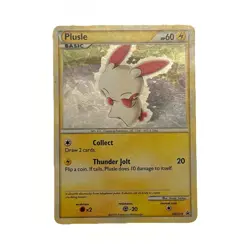 Pokemon Plusle HGSS16 Holo Card Basic 60 HP 20 Attack HGSS Set 2010 Card Stock - Image 1