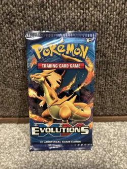 Pokemon Evolutions Booster Pack Charizard Art 10 Cards English TCG - Image 1