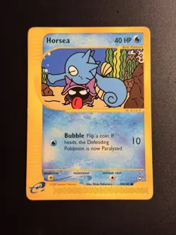 Pokemon TCG - HORSEA - 84/147 - E-CARD SERIES: AQUAPOLIS (2003) - LP - Image 1