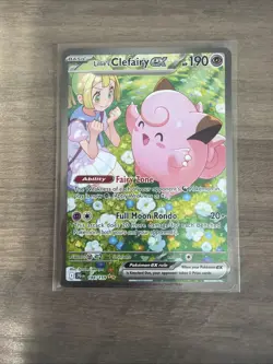 Pokemon TCG Lillie's Clefairy EX Journey Together Sir Card 184/159 NM Condition - Image 1