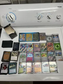 23 Pokemon Cards/ 275 Magic The Gathering Cards (Random) Excellent Cond./Sleeves - Image 1