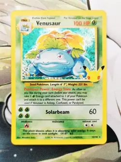 Venusaur 15/102 Celebrations Classic Collection Holo Pokemon Card NM/M - Image 1