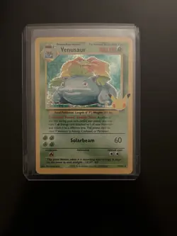 Pokemon Venusaur Base Set Holo Rare 15/102 100 HP Stage 2 English Card - Image 1