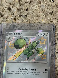 Scizor 191/091 Paldean Fates 2024 Shiny Rare Holo Pokemon Card TCG NM or Better - Image 4