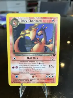 Dark Charizard 21/82 Non-Holo Rare Team Rocket - Pokemon TCG 2000 Vintage Card - Image 1