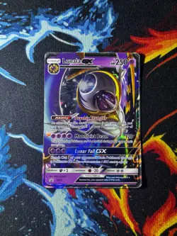 Pokemon TCG 2016 Lunala GX SM17 Sun & Moon Black Star Promo Holo Card - Image 1