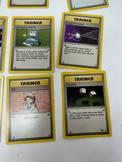 1999 Vintage Pokemon Cards Lot of 20 Trainers - Image 2