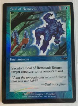 MTG Nemesis - Seal of Removal - FOIL - LP - Image 1