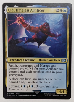 Cid, Timeless Artificer (409) Final Fantasy FIN, Magic MtG, FFIV, Regular - NM! - Image 1