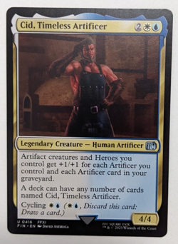 Cid, Timeless Artificer (416) Final Fantasy FIN, Magic MtG, FFXI, Regular - NM! - Image 1
