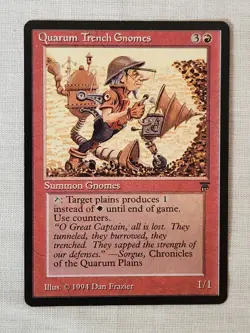 NM Quarum Trench Gnomes Legends Mtg Magic the Gathering - Image 1