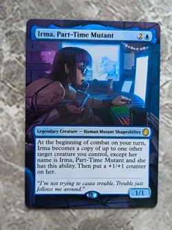 Irma, Part-Time Mutant MTG Teenage Mutant Ninja Turtles Hand Painted Altered Art - Image 1