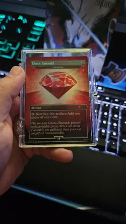 Chaos Emerald (Lotus Petal) Red 7032 Secret Lair Drop Sonic Bonus MTG NM - Image 1
