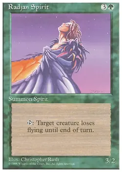 RADJAN SPIRIT x4 mtg NM/NM- 4th Edition 4 Unc - Image 1