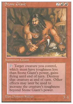 STONE GIANT x4 mtg NM/NM- 4th Edition 4 Unc UNPLAYED - Image 1