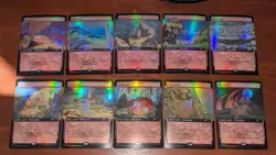 MTG: Mountains EXTENDED ART FOIL, NM Secret Lair Drop The Mountain Goats Lands!! - Image 1