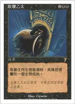 7th Edition MTG Chinese Tainted Aether Magic - Image 1