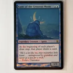 Kami of the Crescent Moon Foil NM - Saviors of Kamigawa 42, Rare Vintage MTG - Image 1