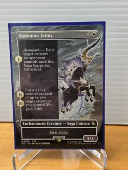 Summon: Ixion #195, Borderless Art, Final Fantasy Commander, MTG - Image 1